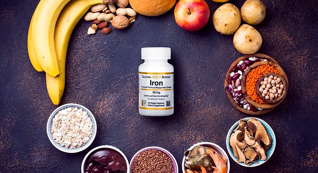 Iron natural supplement for fatigue