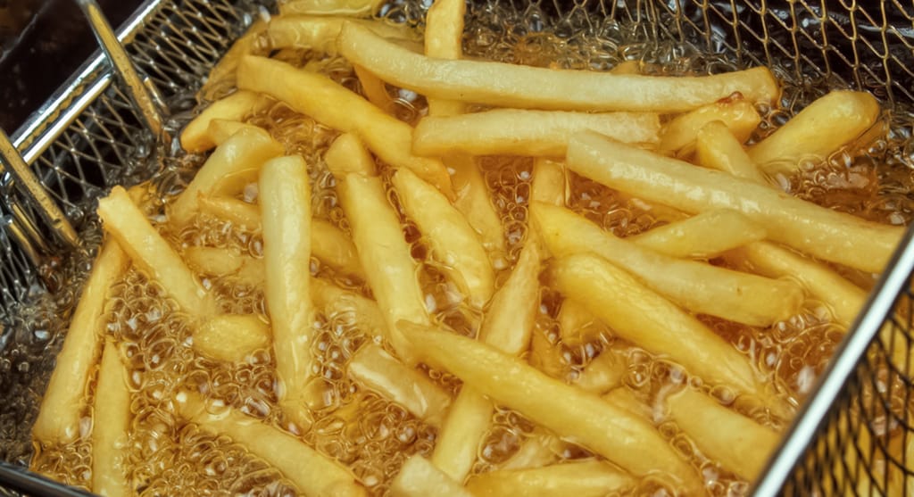 greasy french fries